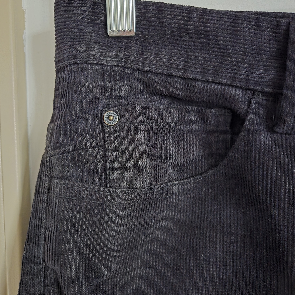 Element Black Corduroy Pants Size 30